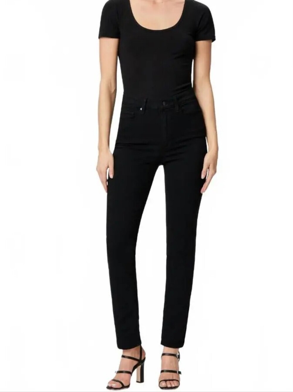 PAIGE Gemma Skinny Jean, Color Black Shadow Size 25
